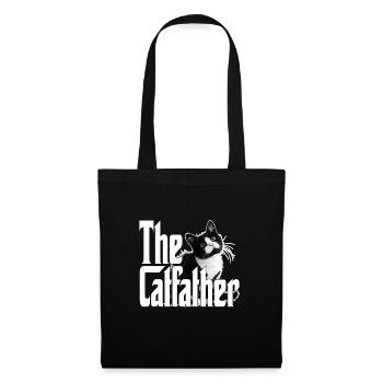 Chat Père Le Catfather Chat Fou Papa Papa - Sac en tissu - noir - Devant