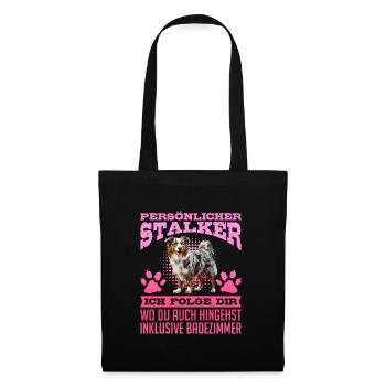 Berger Australien PERSONNEL STALKER Drôle - Sac en tissu - noir - Devant