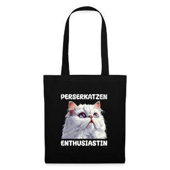 Amoureux des chats persans PERSAN ENTHUSIAST - Sac en tissu - noir - Devant