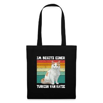 Propriétaire d’un chat POSSÉDER UN CHAT TURC - Sac en tissu - noir - Devant