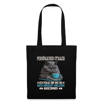 British Shorthair PERSONAL STALKER Funny - Tote Bag - black - Front