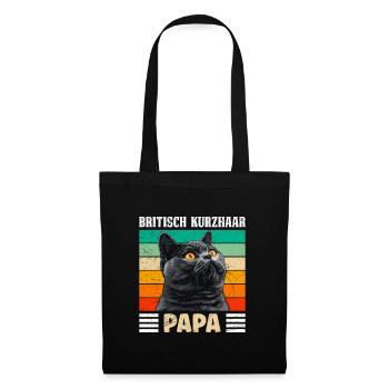 BRITISH SHORTHAIR CAT DAD British Shorthair - Tote Bag - black - Front