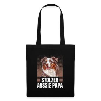 Australian Shepherd PROUD AUSSIE DAD - Tote Bag - black - Front