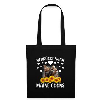 Propriétaire de Maine Coon FOU DES MAINE COONS - Sac en tissu - noir - Devant