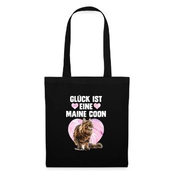 Maine Coon Lover LUCK IS A MAINE COON - Tote Bag - black - Front