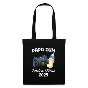 PAPA POUR LA PREMIÈRE FOIS 2025 1ÈRE FÊTE DES PÈRES EXPECTATIVE - Sac en tissu - noir - Devant