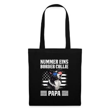 Border Collie NUMBER ONE BORDER COLLIE DAD - Tote Bag - black - Front