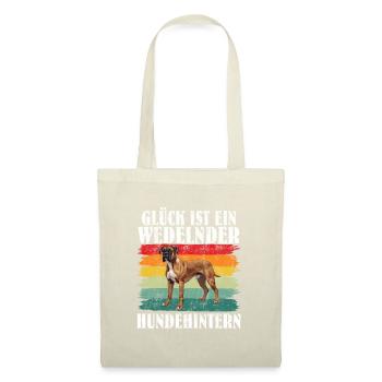 Boxer HAPPINESS IS A WAGGING DOG'S BUTT - Tote Bag - nature - Front