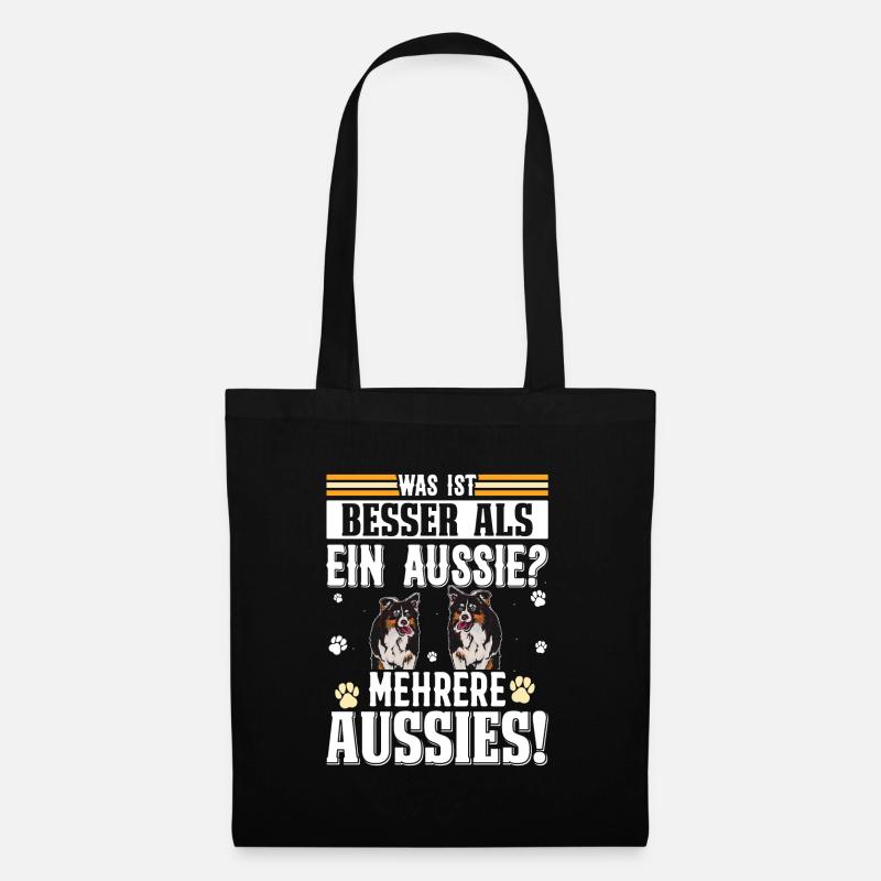 Berger australien QU’EST-CE QU’IL Y A DE MIEUX QU’UN AUSSIE ? - Sac en tissu - noir