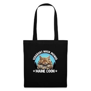 Maine Coon CRAZY ABOUT MY MAINE COON - Tote Bag - black - Front