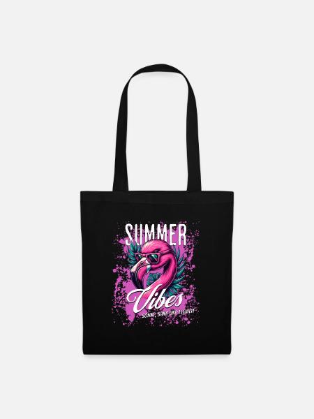 Summer Vibes - Stoffbeutel - Schwarz
