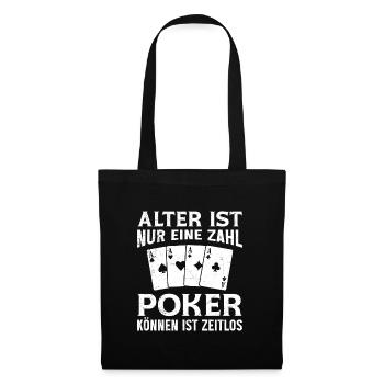 Poker Player AGE IS JUST A NUMBER POKER TIMELESS - Tote Bag - black - Front