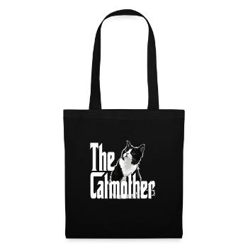 Chat Maman La Catmère Chat Folle Chat Mère Kitty Maman - Sac en tissu - noir - Devant