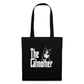 Chat Maman La Catmère Chat Folle Chat Mère Kitty Maman - Sac en tissu - noir - Devant