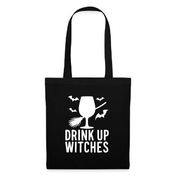 Halloween Witches Saying Drink Up Witches - Tote Bag - black - Front