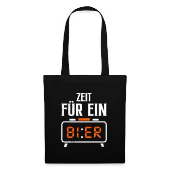 Time for a beer beer drinker - Tote Bag - black - Front