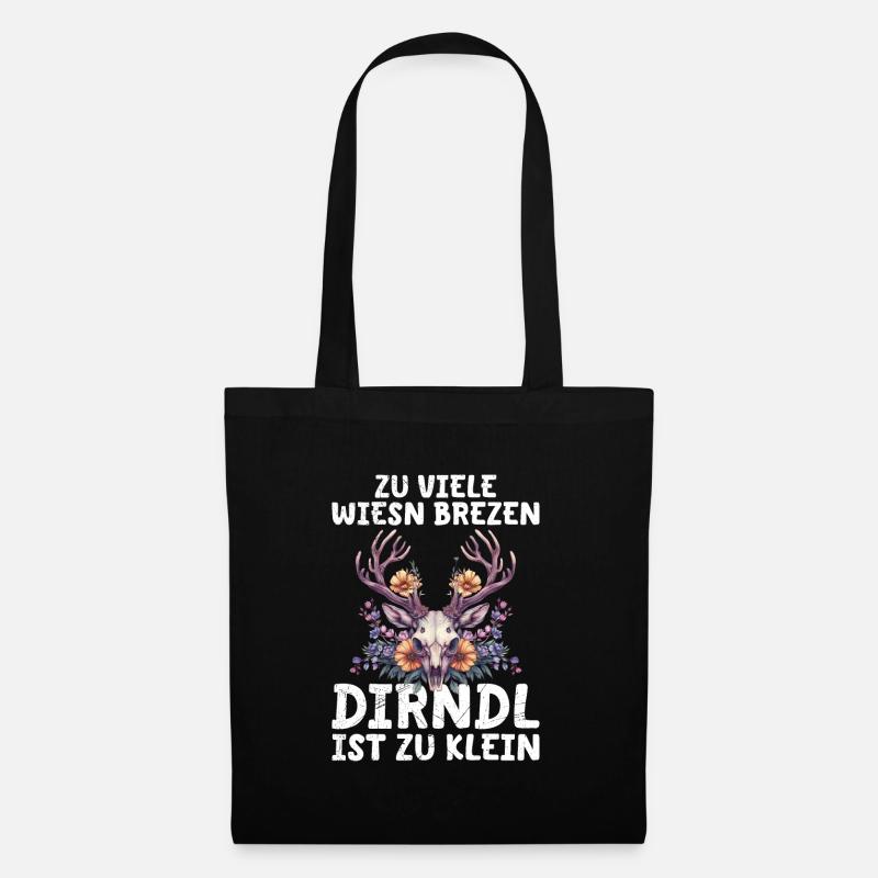 Mein Dirndl passt nicht mehr Ersatzdirndl - Stoffbeutel - Schwarz