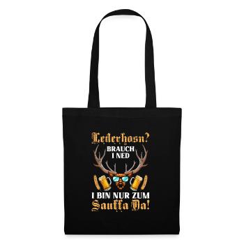 Lederhosen? I'm just a beer drinker - Tote Bag - black - Front