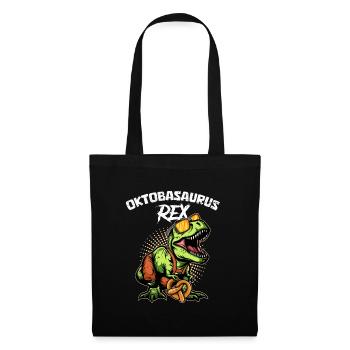 Oktobasaurus Rex Pretzelrex Pretzelsaurus - Sac en tissu - noir - Devant