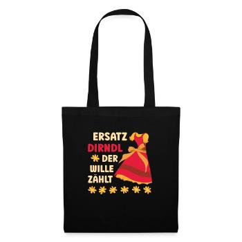 Munich Folk Festival SUBSTITUTE DIRNDL THE WILL COUNTS - Tote Bag - black - Front