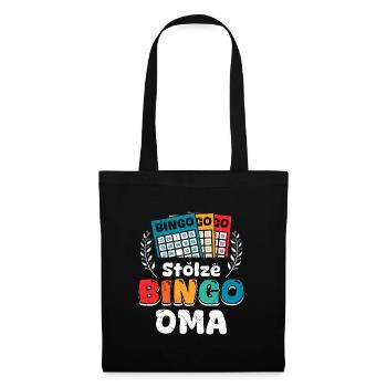 Bingo Player PROUD BINGO GRANNY Funny Bingo - Tote Bag - black - Front