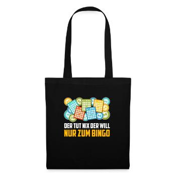 Bingo Grandpa HE DOESN'T DO ANYTHING HE JUST WANTS TO GO TO BINGO - Tote Bag - black - Front