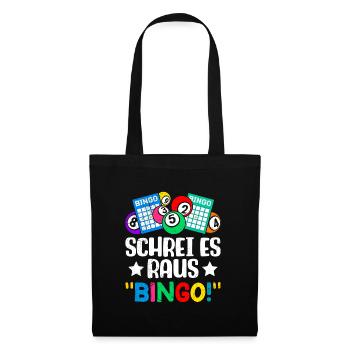 Bingo Players SHOUT IT OUT BINGO! Fun Bingo - Tote Bag - black - Front