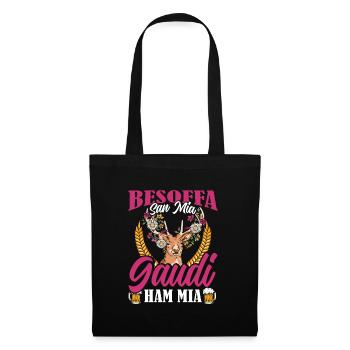 Munich Folk Festival BESOFFA SAN MIA GAUDI HAM MIA - Tote Bag - black - Front