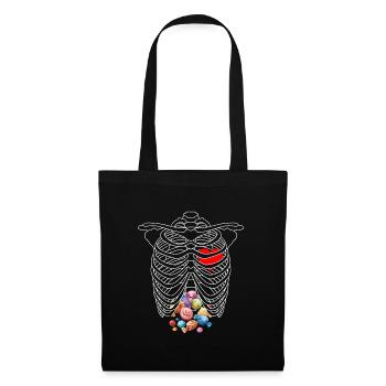 Costume d’Halloween Enfants Squelette Doux Halloween - Sac en tissu - noir - Devant