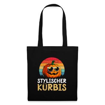 Halloween Fête Enfants ÉLÉGANT CITROUILLE Drôle - Sac en tissu - noir - Devant