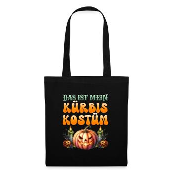 Halloween C’EST MON COSTUME DE CITROUILLE Enfants - Sac en tissu - noir - Devant