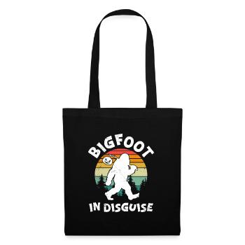 Halloween Costume Kids BIGFOOT IN DISGUISE - Tote Bag - black - Front