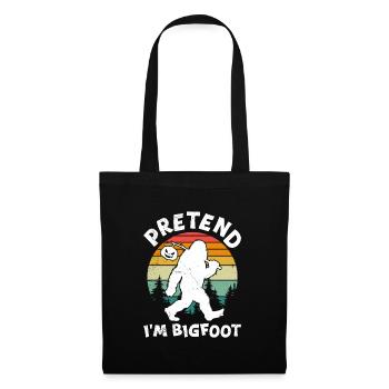 Costume d’Halloween Enfants PRETEND I’M BIGFOOT Drôle - Sac en tissu - noir - Devant