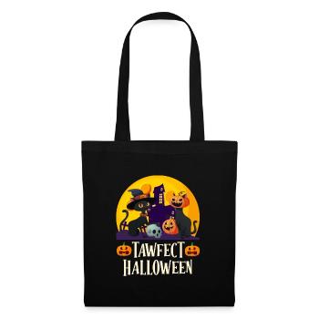 Halloween Mädchen TAWFECT HALLOWEEN Lustiges - Stoffbeutel - Schwarz - Vorne