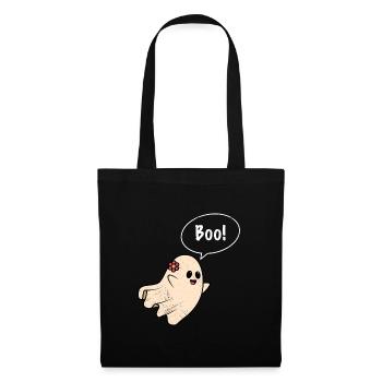 Costume d’Halloween Enfants BOO ! Drôle de fantôme - Sac en tissu - noir - Devant