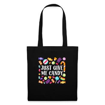 Halloween Kids JUST GIVE ME CANDY Fun - Tote Bag - black - Front