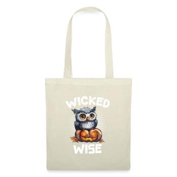 Halloween Kostüm Kinder WICKED WISE Gruseliges - Stoffbeutel - Natur - Vorne