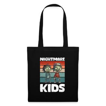 Halloween Party NIGHTMARE KIDS Creepy Zombie - Tote Bag - black - Front
