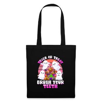 Halloween Party TRICK OR TREAT BRUSH YOUR TEETH - Tote Bag - black - Front