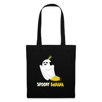 Halloween Kostüm Kinder SPOOKY BANANA Lustiges - Stoffbeutel - Schwarz - Vorne