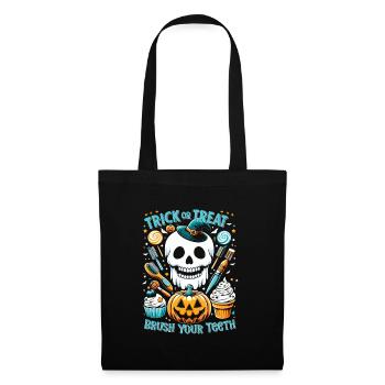 Halloween Costume Kids TRICK OR TREAT BRUSH YOUR - Tote Bag - black - Front
