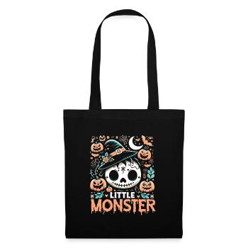 Halloween Costume Kids LITTLE MONSTER Funny - Tote Bag - black - Front