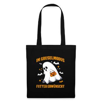 Halloween EN MODE EFFRAYANT NOURRITURE DÉSIRÉE - Sac en tissu - noir - Devant