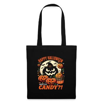 HAPPY HALLOWEEN CANDY?! Funny Halloween Costume - Tote Bag - black - Front