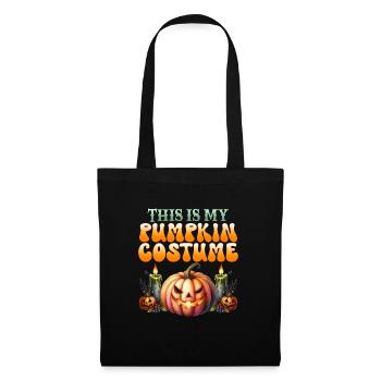 Halloween C’EST MON COSTUME DE CITROUILLE Enfants - Sac en tissu - noir - Devant