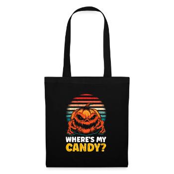 Costume d’Halloween Enfants OÙ SONT MES BONBONS ? Horreur - Sac en tissu - noir - Devant