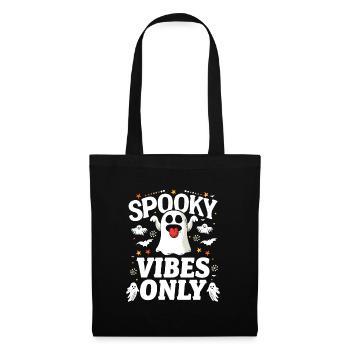 Halloween Costume Kids SPOOKY VIBES ONLY Funny - Tote Bag - black - Front
