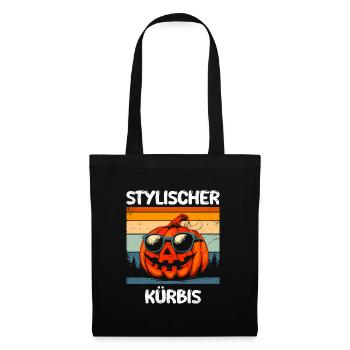 Halloween Fête Enfants ÉLÉGANT CITROUILLE Drôle - Sac en tissu - noir - Devant