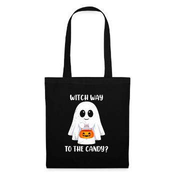 Costume d’Halloween Enfants WITCH WAY TO THE CANDY ? - Sac en tissu - noir - Devant