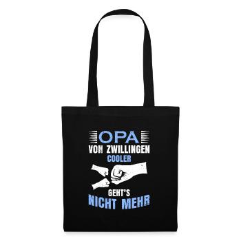 OPA VON ZWILLINGEN COOLER GEHTS NICHT MEHR Lustig - Stoffbeutel - Schwarz - Vorne